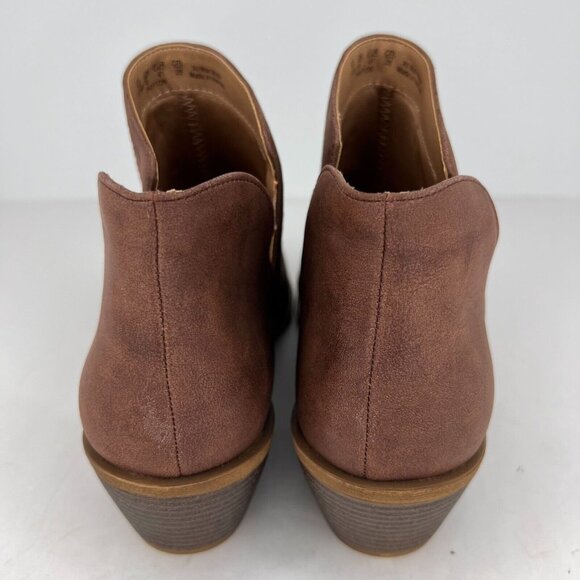 LifeStride Womens Payton Brown Perforated Faux Leather Slip On Size 11 M Bootie - Picture 5 of 10